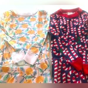 Set of 2 Pj’ Organic cotton 4-5T Hanna Anderson Christmas Spring